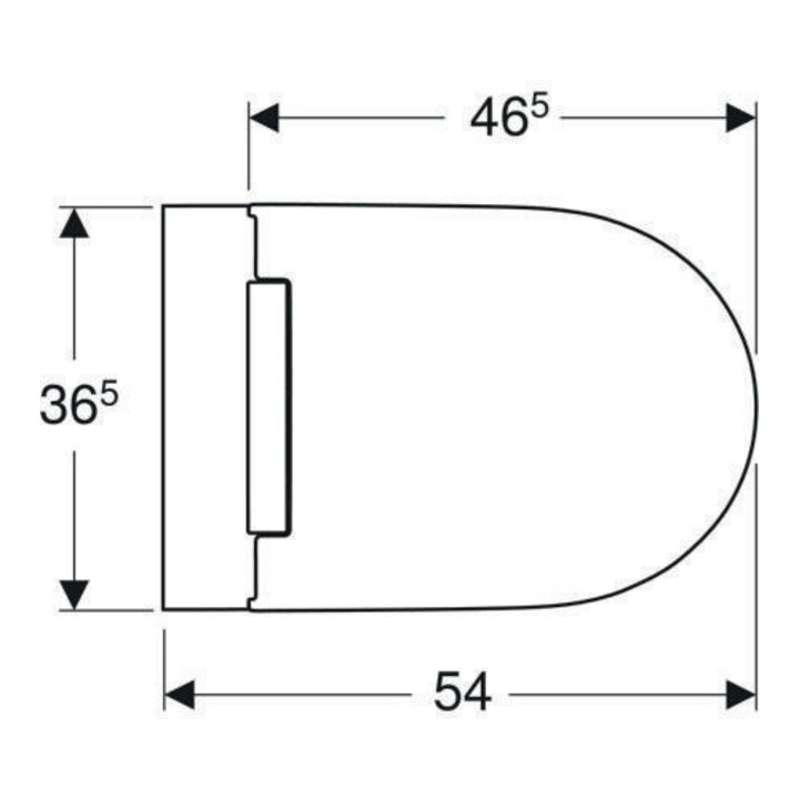 Geberit Wand-WC, Tiefspüler One mit WC-Sitz, weiß/weiß Keratec
