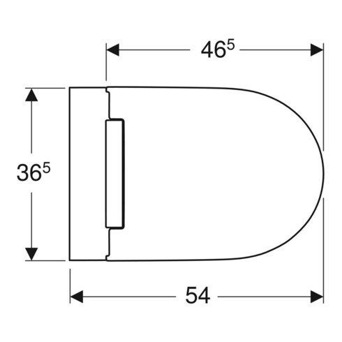 Geberit Wand-WC, Tiefspüler One mit WC-Sitz, weiß/weiß Keratec