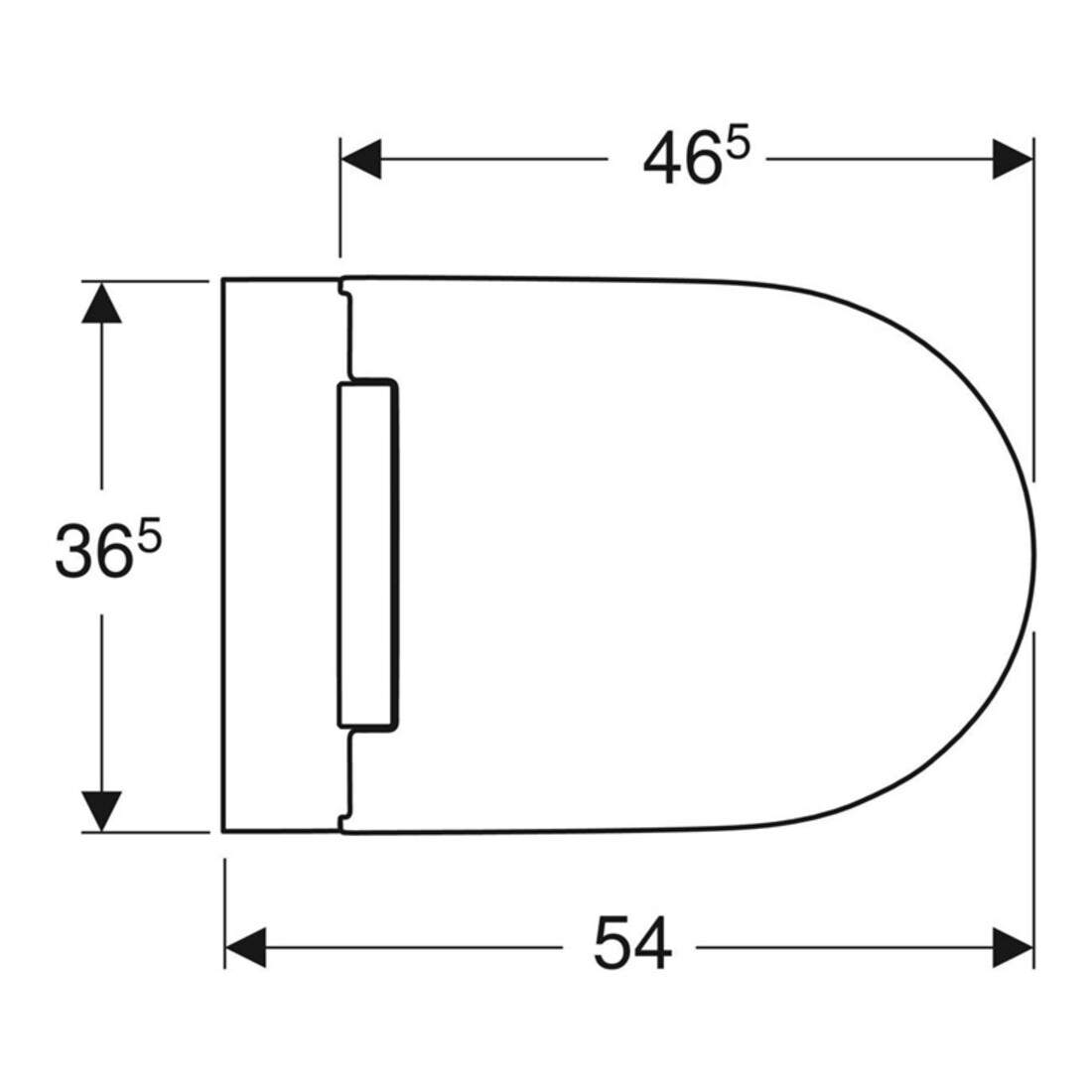 Geberit Wand-WC, Tiefspüler One mit WC-Sitz, weiß/weiß Keratec