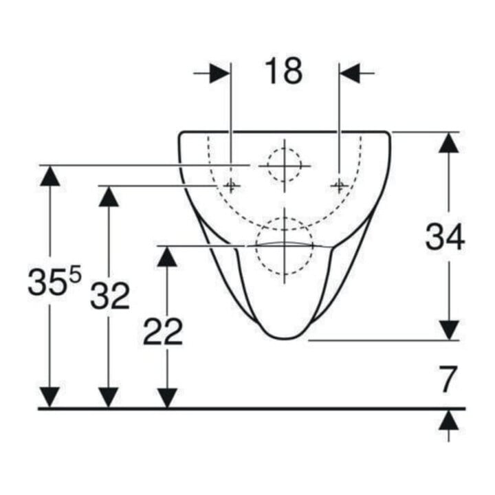 Geberit Wand-WC, Tiefspüler Renova 6/5 l, bahamabeige