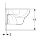 Geberit Wand-WC, Tiefspüler Renova 6/5 l, manhattan