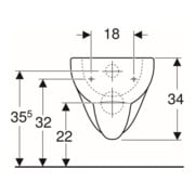 Geberit Wand-WC, Tiefspüler Renova 6/5 l, pergamon-4