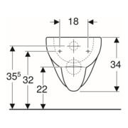 Geberit Wand-WC, Tiefspüler Renova 6/5 l, weiß-5