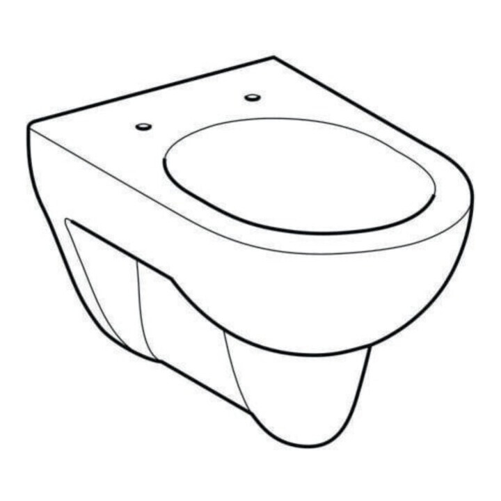 Geberit Wand-WC, Tiefspüler Renova 6/5 l, weiß