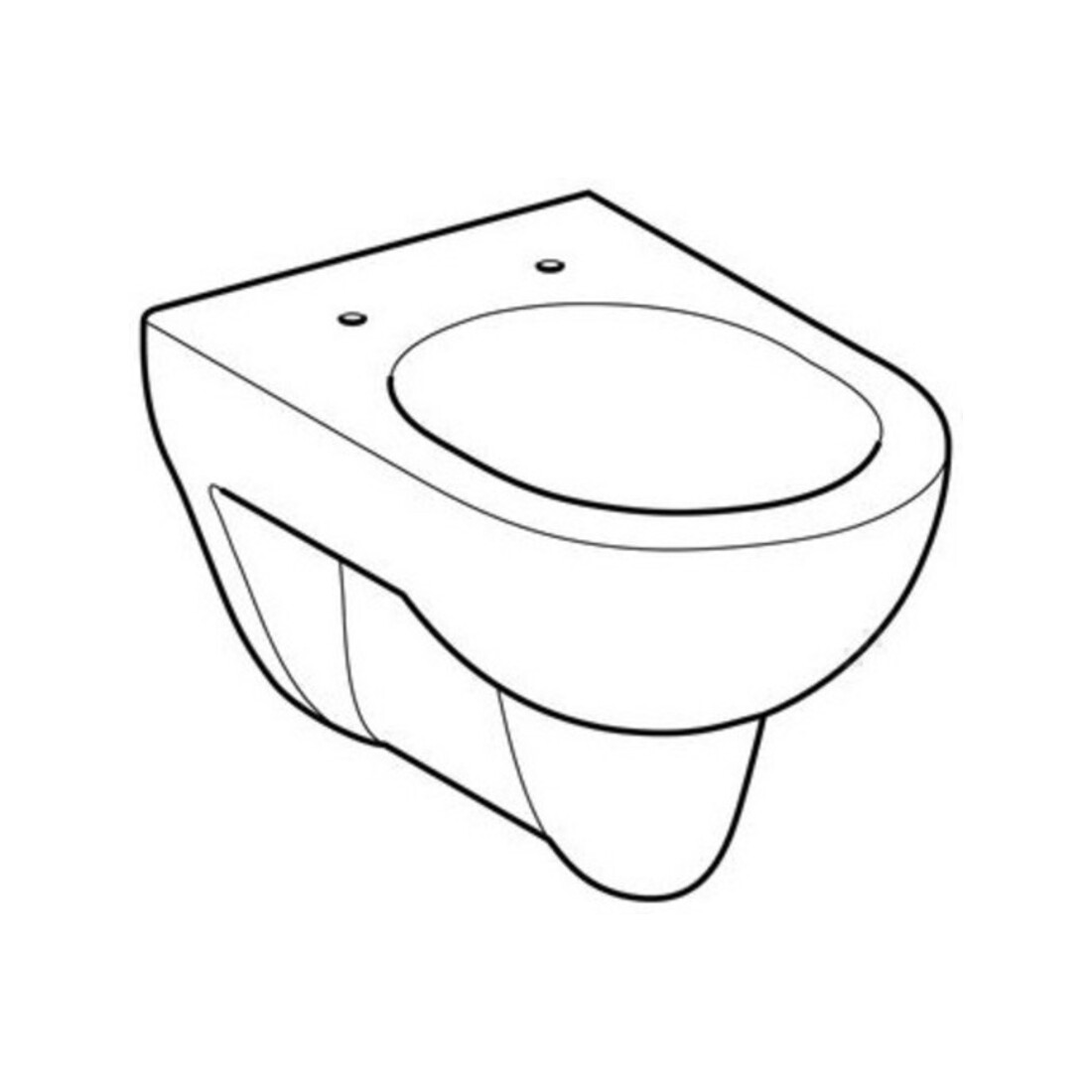 Geberit Wand-WC, Tiefspüler Renova 6/5 l, weiß KeraTect