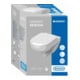 Geberit Wand-WC, Tiefspüler Renova 6 l, rimfree, mit WC-Sitz, weiß-1