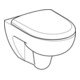 Geberit Wand-WC, Tiefspüler Renova 6 l, rimfree, mit WC-Sitz, weiß-2
