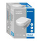 Geberit Wand-WC, Tiefspüler Renova 6 l, rimfree, mit WC-Sitz, weiß-4