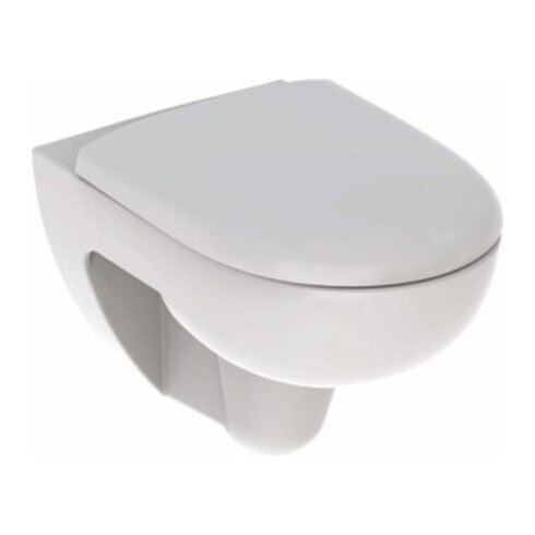 Geberit Wand-WC, Tiefspüler Renova 6 l, rimfree, mit WC-Sitz, weiß