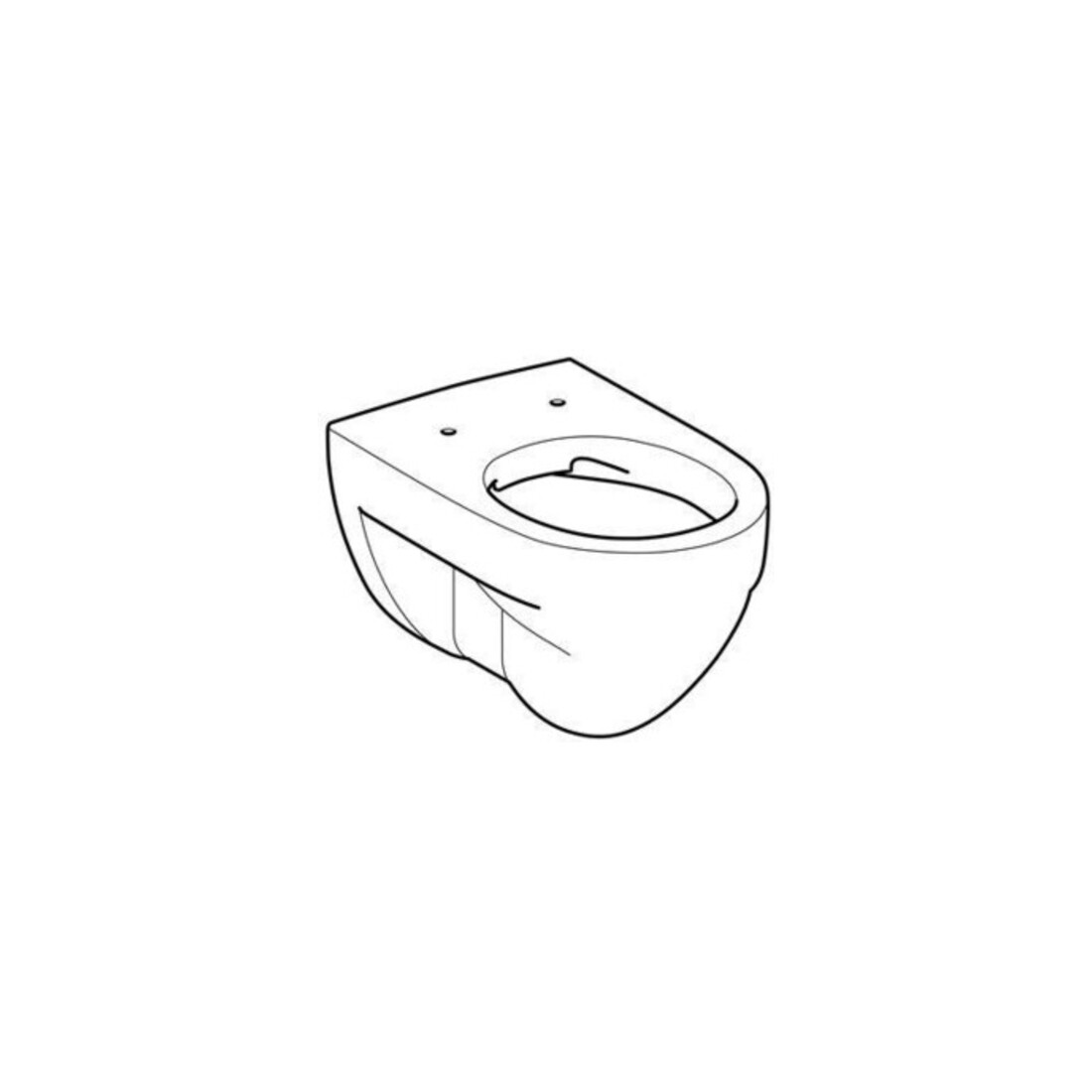 Geberit Wand-WC, Tiefspüler Renova 6 l, rimfree, weiß