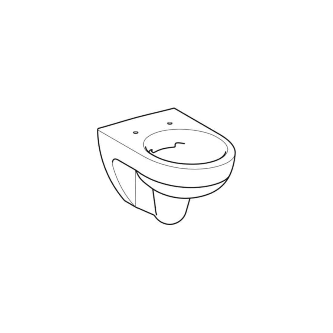 Geberit Wand-WC, Tiefspüler Renova 6 l, rimfree, weiß