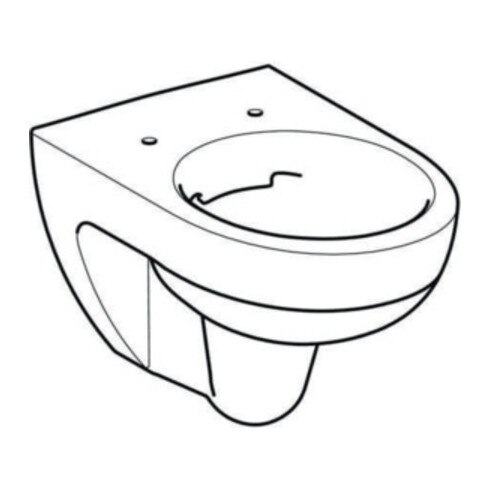 Geberit Wand-WC, Tiefspüler Renova 6 l, rimfree, weiß