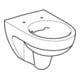 Geberit Wand-WC, Tiefspüler Renova 6 l, rimfree, weiß KeraTect