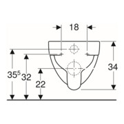 Geberit Wand-WC, Tiefspüler Renova 6 l, rimfree, weiß KeraTect-4