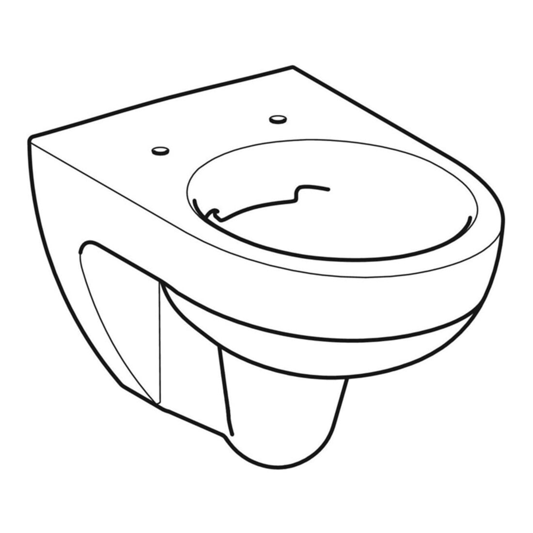 Geberit Wand-WC, Tiefspüler Renova 6 l, rimfree, weiß KeraTect