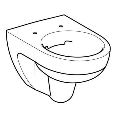 Geberit Wand-WC, Tiefspüler Renova 6 l, rimfree, weiß KeraTect