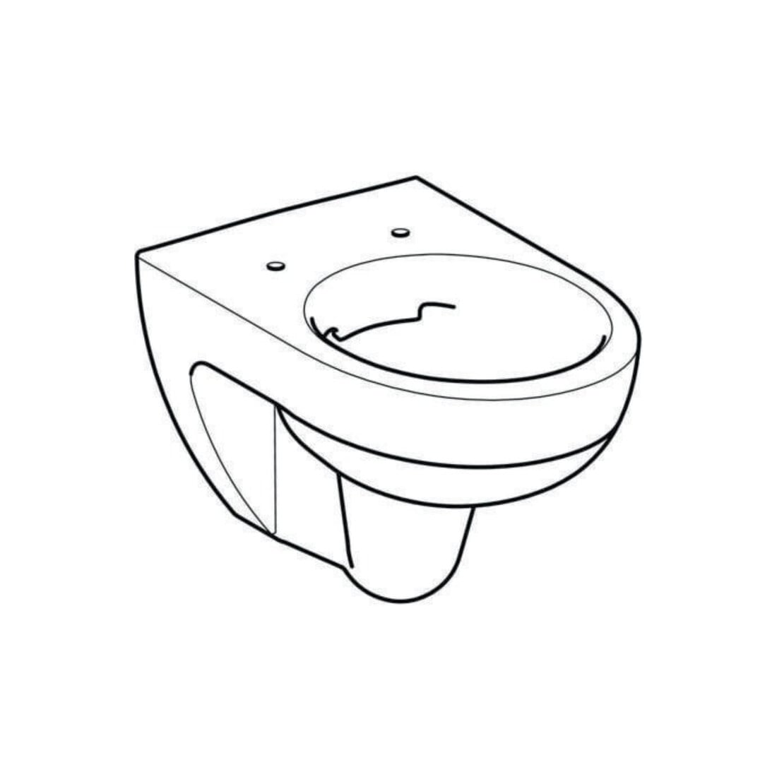 Geberit Wand-WC, Tiefspüler Renova 6 l, rimfree, weiß KeraTect