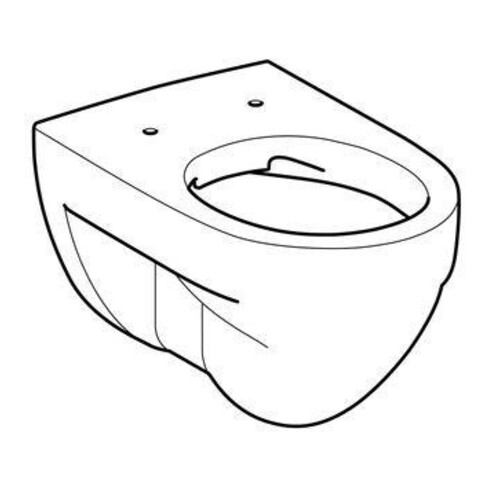 Geberit Wand-WC, Tiefspüler Renova 6 l, rimfree, weiß KeraTect