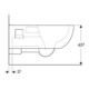 Geberit Wand-WC, Tiefspüler Renova Comfort we., 5/6 l, teilgeschl. Form, rimfree