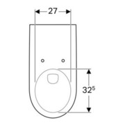 Geberit Wand-WC, Tiefspüler Renova Comfort weiß, 6 l, verlängerte Ausladung-5