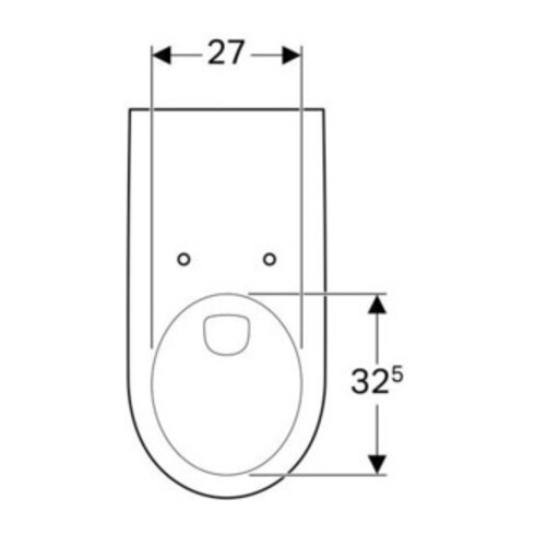 Geberit Wand-WC, Tiefspüler Renova Comfort weiß, 6 l, verlängerte Ausladung