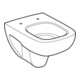Geberit Wand-WC, Tiefspüler Renova Compact sq 6/5 l, verkürzte Ausladung, weiß