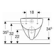 Geberit Wand-WC, Tiefspüler Renova Plan 6/5 l, rimfree, weiß-4