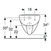 Geberit Wand-WC, Tiefspüler Renova Plan 6/5 l, rimfree, weiß-5