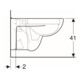 Geberit Wand-WC, Tiefspüler Renova Plan 6/5 l, rimfree, weiß KeraTect-2