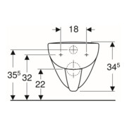 Geberit Wand-WC, Tiefspüler Renova Plan 6/5 l, rimfree, weiß KeraTect-4