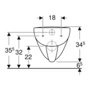 Geberit Wand-WC, Tiefspüler Renova Plan 6/5 l, rimfree, weiß KeraTect-5
