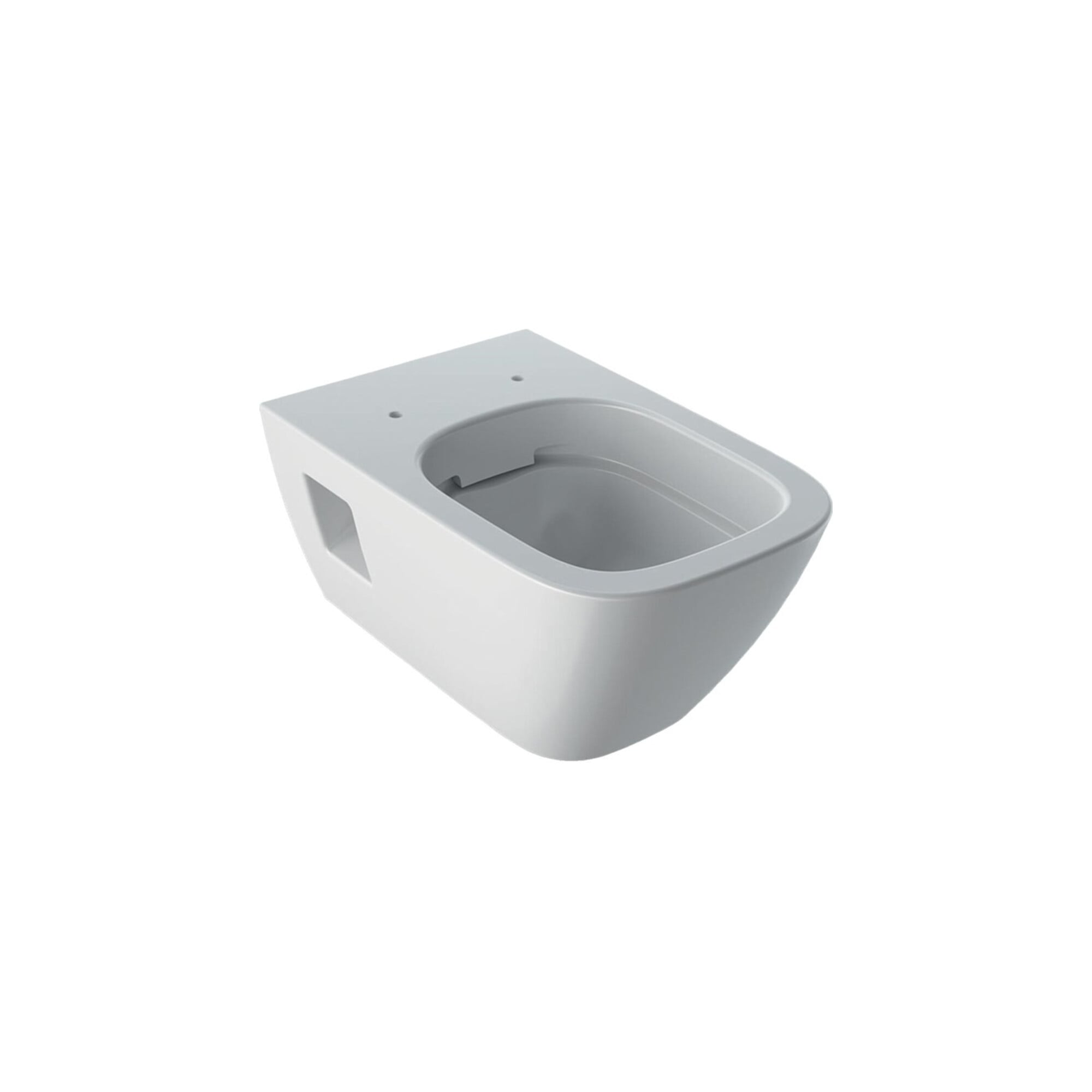 Geberit Wand-WC, Tiefspüler Renova Plan 6/5 l, teilgeschl. Form, rimfree, weiß