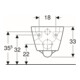 Geberit Wand-WC, Tiefspüler Renova Plan 6/5 l, teilgeschl. Form, rimfree, weiß-5
