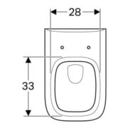 Geberit Wand-WC, Tiefspüler Renova Plan 6/5 l, weiß KeraTect-5