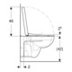 Geberit Wand-WC, Tiefspüler-Set Renova Plan 6/5 l, rimfree, mit WC-Sitz, weiß-4
