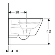 Geberit Wand-WC-Tiefspüler Smyle Square KeraTect/we, 4,5 l, geschl. F., rimfree-2