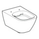 Geberit Wand-WC-Tiefspüler Smyle Square KeraTect/we, 4,5 l, geschl. F., rimfree