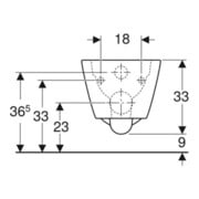 Geberit Wand-WC-Tiefspüler Smyle Square KeraTect/we, 4,5 l, geschl. F., rimfree-4