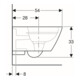 Geberit Wand-WC-Tiefspüler Smyle Square KeraTect/we, 4,5 l, geschl. F., rimfree-5