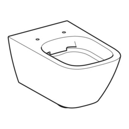 Geberit Wand-WC-Tiefspüler Smyle Square KeraTect/we, 4,5 l, geschl. F., rimfree