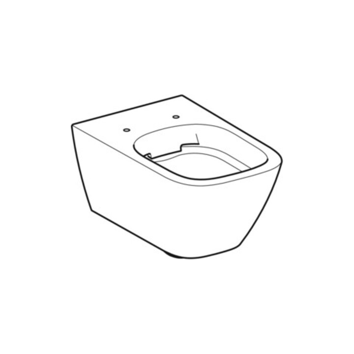 Geberit Wand-WC-Tiefspüler Smyle Square KeraTect/we, 4,5 l, geschl. F., rimfree