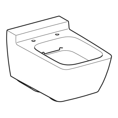 Geberit Wand-WC, Tiefspüler Xeno2 KeraTect/we, 4,5 l, geschl. F., rimfree