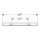 Geberit Wandablage 67,5x5,5x13cm, sa grau/pulverbesch. matt