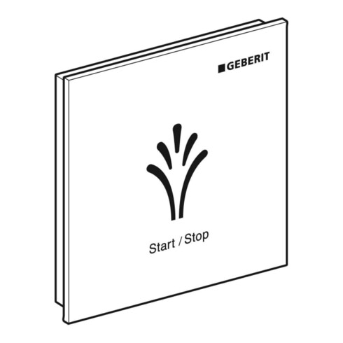 Geberit Wandbedienpanel AquaClean Sela berü.l, z AP, Oberfl. Kst./Farbe we.