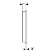 Geberit Wandbedienpanel AquaClean Sela berü.l, z AP, Oberfl. Kst./Farbe we.-5