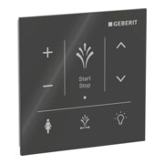 Geberit Wandbedienpanel AquaClean Sela z. AP-Mont., Oberfl. Glas/Farbe schwarz