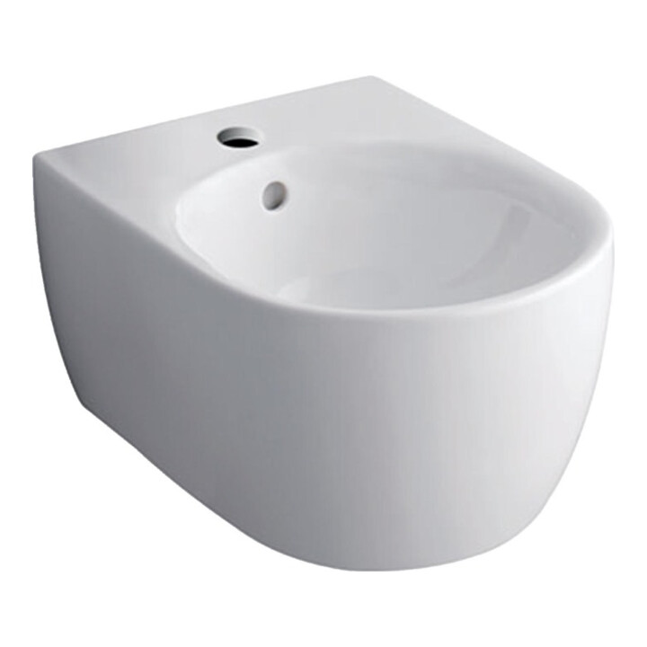 Geberit Wandbidet iCon mit Überlauf, geschlossene Form weiß
