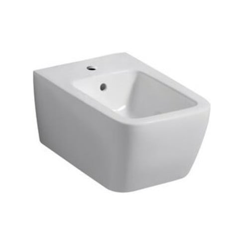 Geberit Wandbidet iCon Square mit Überlauf, geschlossene Form weiß