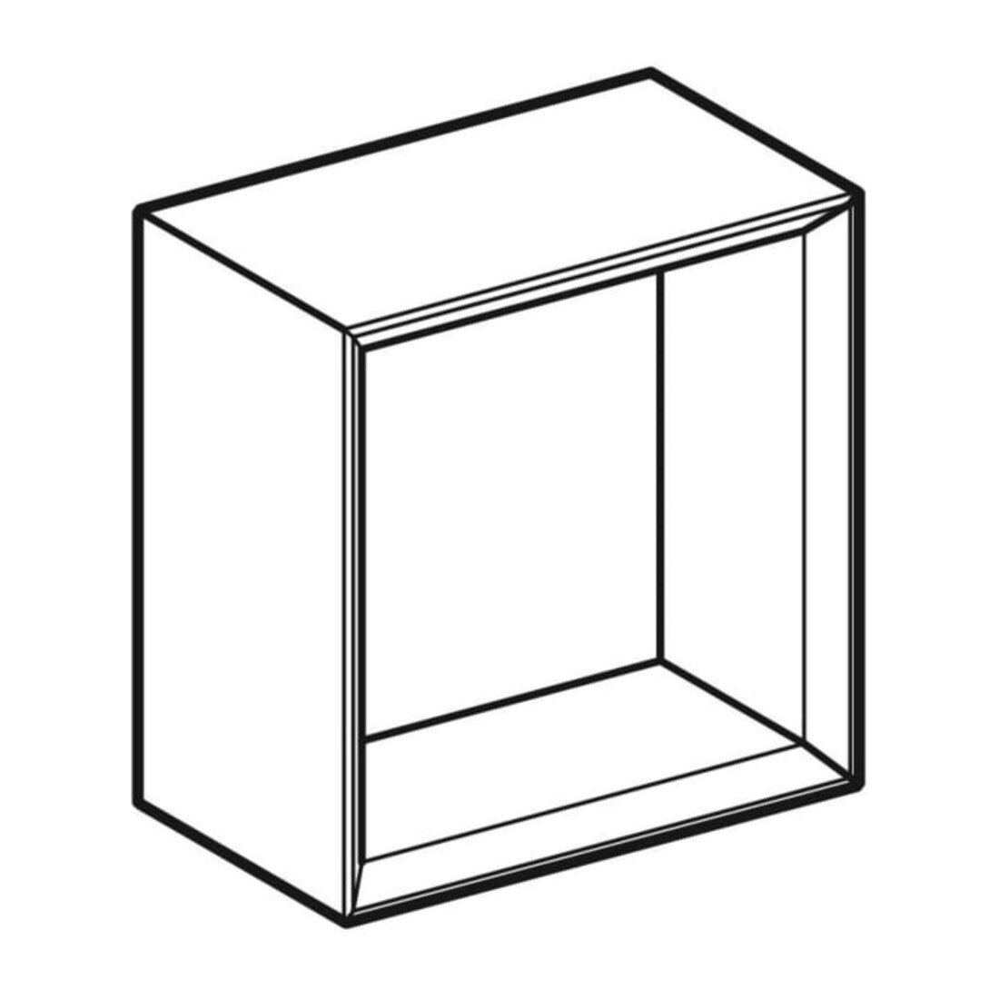 Geberit Wandbox 22,5x23,3x13,2cm, qu., E nat./Mel. S