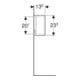 Geberit Wandbox 22,5x23,3x13,2cm, qu., E nat./Mel. S